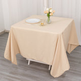 Create Unforgettable Moments with the Beige Premium Seamless Polyester Square Tablecloth